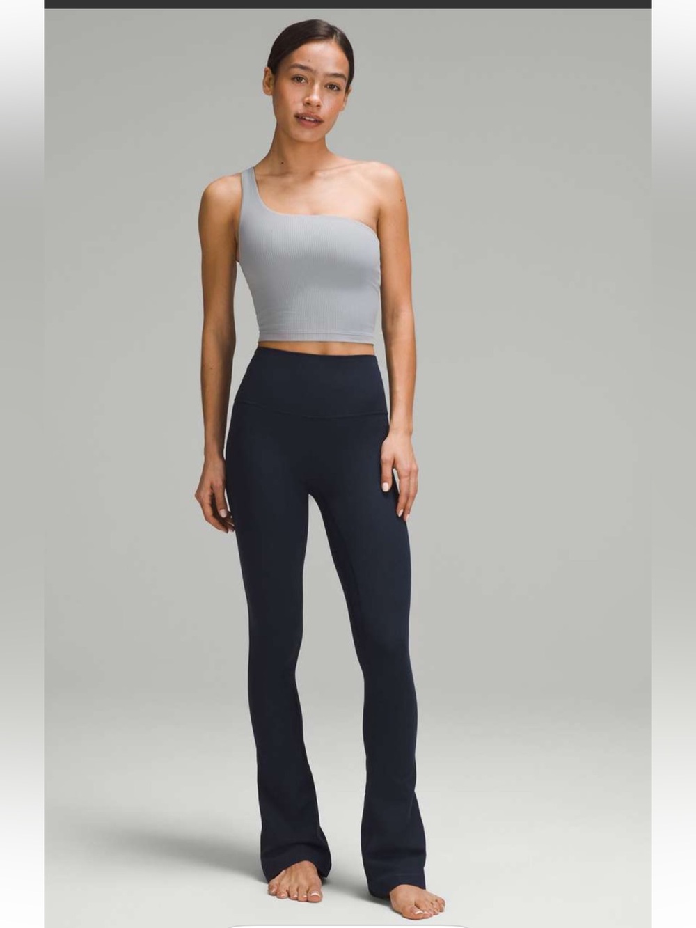 Lululemon Ribbed Flared Pants Navy Blue